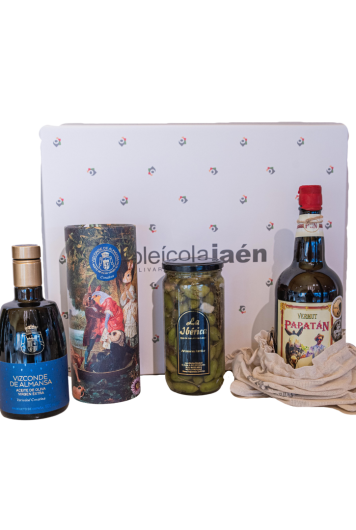 Caja gourmet AOVE + Vermut + Aceitunas